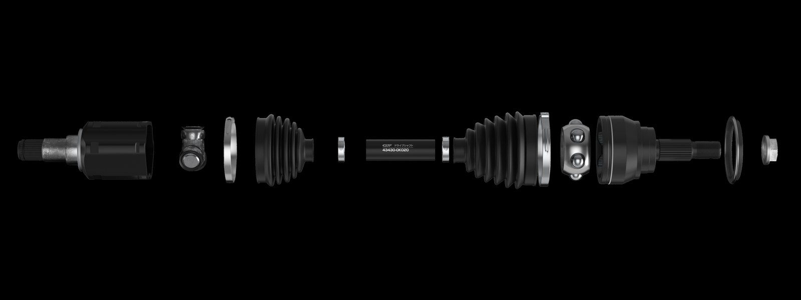 GJF Drive Shaft - High-strength CF53 alloy steel, dynamic balance tested